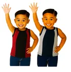 Cotton Solid Innerwear for Boys, Multicolour, Pack of 2 