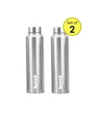 BMT Stainless Steel Single Wall Water Bottle (1 L) (Pack Of 2)