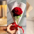 Crochet Artificial Flower Bouquet for Gift for Women 