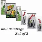 MDF 2 Pcs Designer Wall Painting for Home & Office 