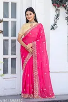 Pink Saree for Women 