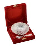 Decorative Bowl silver designer bowl with spoon