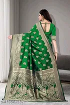 Soft Silk Zari Woven Saree for Women 
