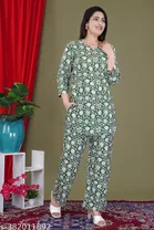 Rayon Top & Bottom Set for Women 