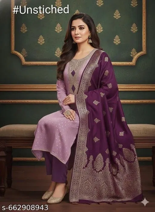 Embroidered Punjabi/All Over Suits for Women (Multicolor, 6.65 meter (XXL)