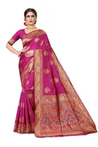 Jacquard Embellished Saree for Women 