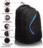 Polyester Backpack for Men & Women, Black