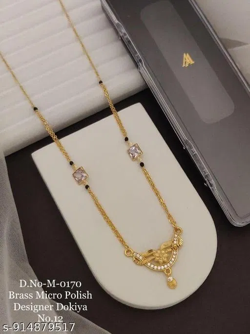 Mangalsutras for Woman for Women (White, Free Size)
