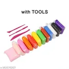 Bus Shaped Pencil Case with 24 Pcs Clay 