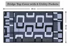 Grover only Fridge Top Cover Pack of 1 Knitted
