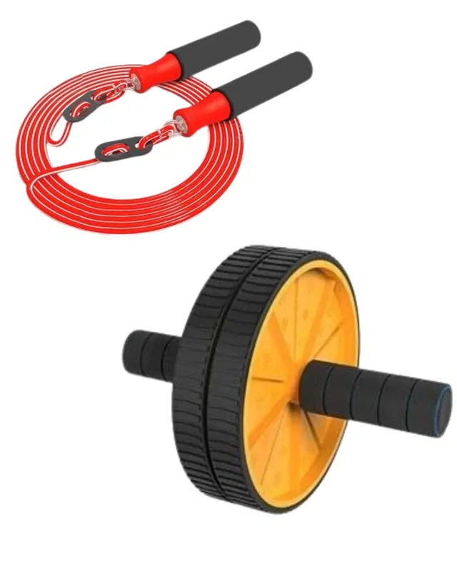 Skipping Rope & Ab Roller Core Workout Combo