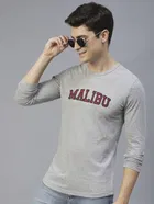 Men's Printed Round Neck T-shirt 