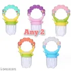 Soft Silicone Rattle Fruit Nibbler 15 Ml & Dental Care Product Bpa-Free