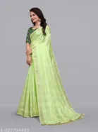 Linen Striped Saree for Women 