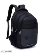 Polyester Backpack for Men & Women, Black