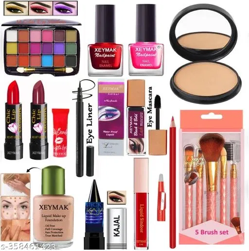 Face Makeup Combo, Multicolor, Set of 1