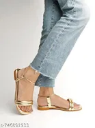 Shoetopia Flat Gold Size 7.0