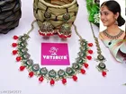 Mehandi Finish Necklace Set for Women 