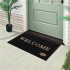 Arch Fab PVC Welcome Door Mat, Black, 38x58 cm
