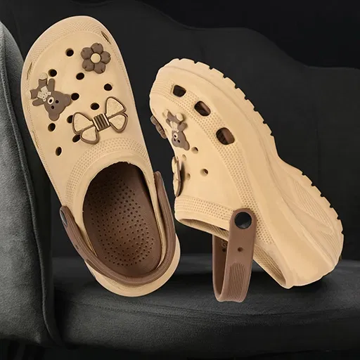 Clogs for Women, Beige (6)