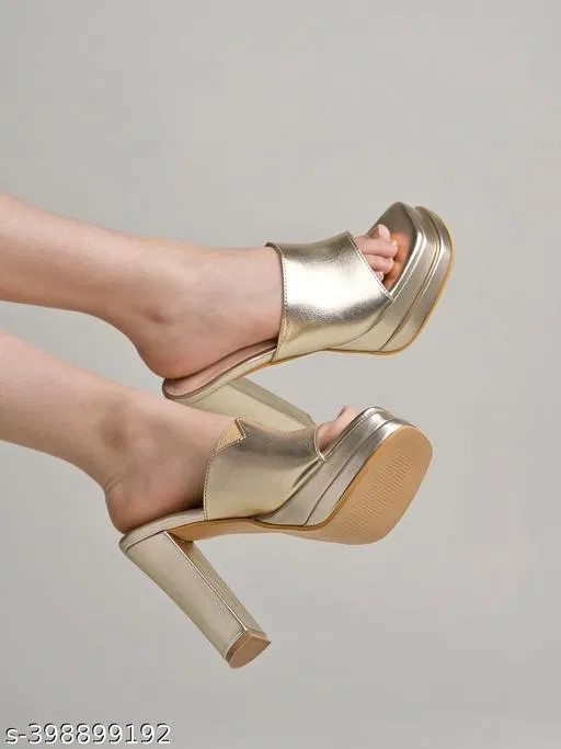 Synthetic Block Heels for Women (IND-5)