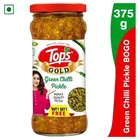 Tops Gold Green Chilli Pickle 2X375 g 