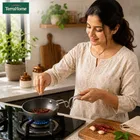 TerraHome Hard Anodised Small Tadka Pan - 9cm