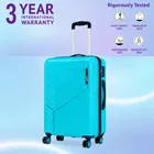 Safari Carter Pro CM 22 Inch [Small] Cabin Trolley Bag with 360° Spinner 8 Wheels, Cyan