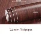 Decor Wallpaper for Home/Kitchen in Wood Look Printed 45x250cm