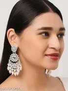 Latest Kudan Pearl Big Designer Earrings for Women 