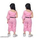 Cotton Blend Printed Jumpsuit for Girls 