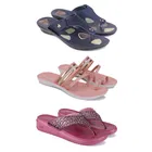 Combo of 2 Pairs Slippers & Flats for Women 