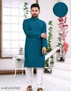Embellished Mirror Work Kurta Set for Women 