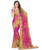 Georgette Printed Saree for Women 