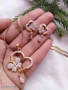 Alloy Necklace with Earrings for Women 