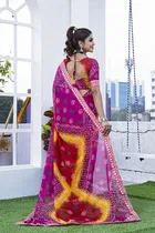 Georgette Printed Saree for Women 