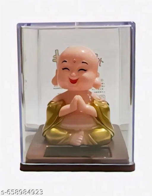 Baby Monk Figurine (Plastic, Multi)