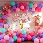 65 Pcs 3rd Birthday Decoration kit, Multicolour, Set of 1