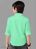 Solid Cotton Blend Polo Shirt for Boys 