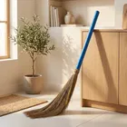 Captain Shine Grass Broom with Plastic Handle, 2x350g [Net], 112cm 