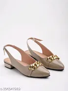 [81] Solid Patent Leather Ballerinas for Women 