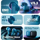 TECHFIRE 200 Plus Wireless Earbuds - 100H [Blue]
