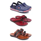 Combo of Flipflops with Clogs for Men 