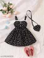 Cotton Frock with Sling Bag for Girls 