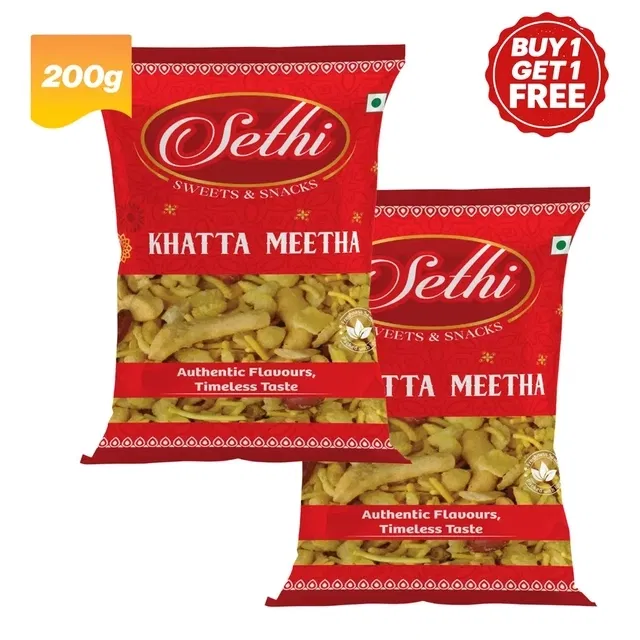सेठी खट्टा मीठा 2X200 g (बय 1 गेट 1 फ्री)