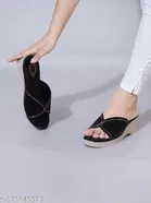 Shoetopia Black Heel Sandals 