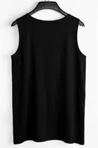 Active Wear Polyester Vests for Men, Black 