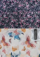 Printed Chiffon Scarves with Tassels for Women, Multicolor, Pack of 2