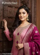 Embroidered Floral Patiala Suit for Women 
