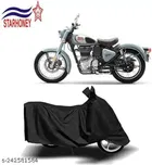 Polyester Waterproof Bike Cover for Royal Enfield Classic 350 